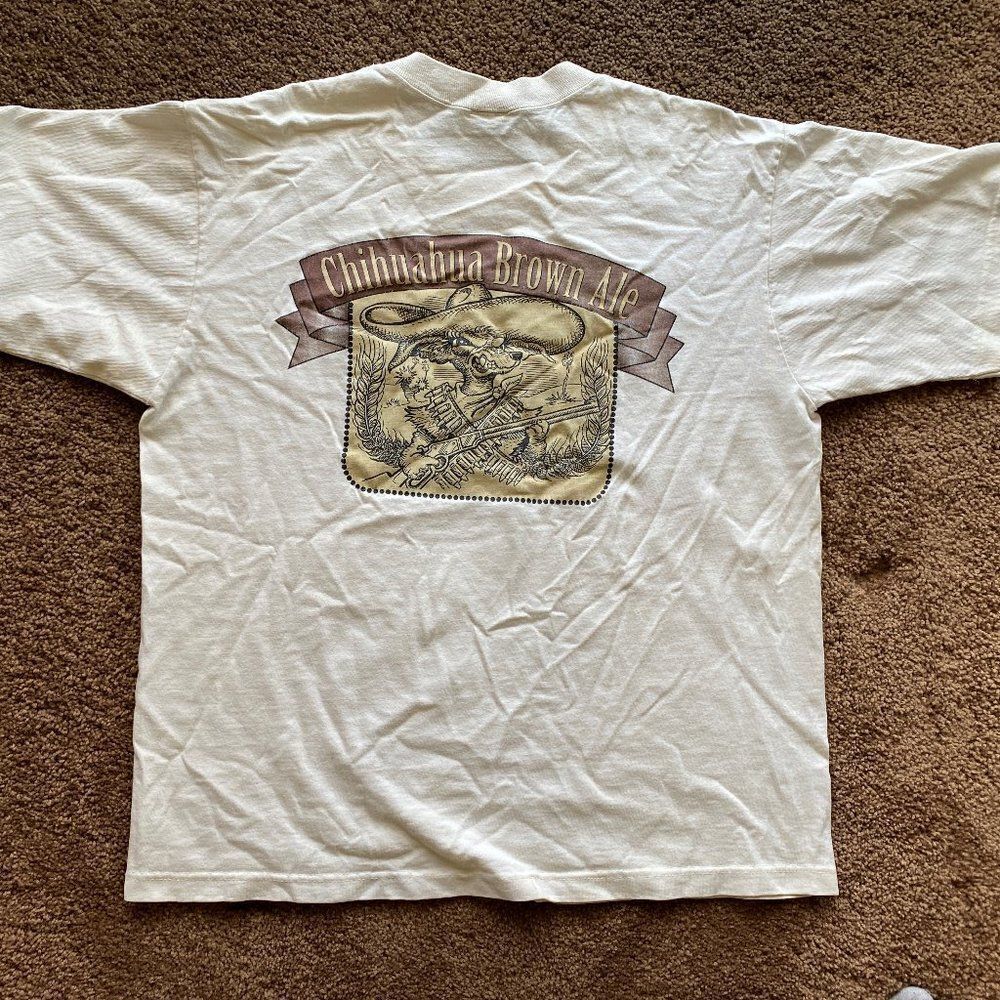 Vintage Jaxon's Chihuahua Brown Ale Beer Shirt L